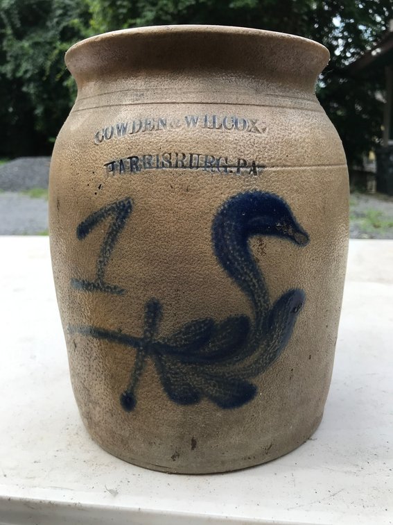 Cowden and Wilcox Stoneware Crock