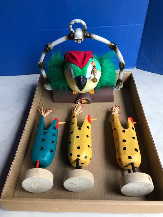 Wooden Bird, Hanging Parrot Decorative Items