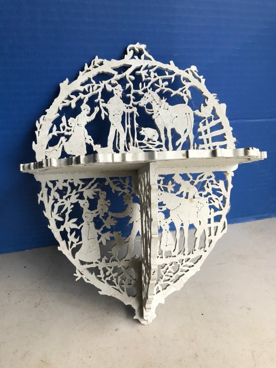 Victorian Cut Wood Wall Hanging