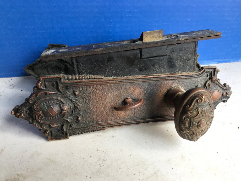 Large Vintage Door Knob Set
