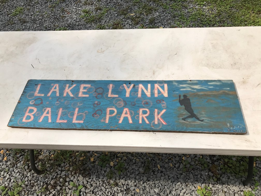 Lake Lynn PA Ballpark Wooden Sign