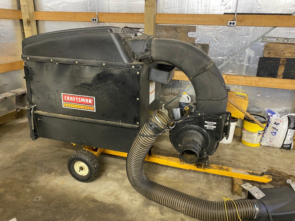 Craftsman Dump Cart Pull Behind Style Leaf Vac