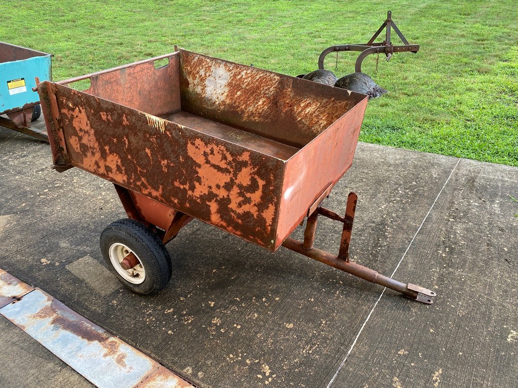 Custom Made Metal Dump Cart