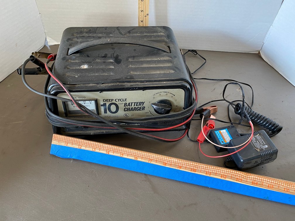 10 AMP. 6 and 12 Volt Battery Charger and 1- battery float Charger
