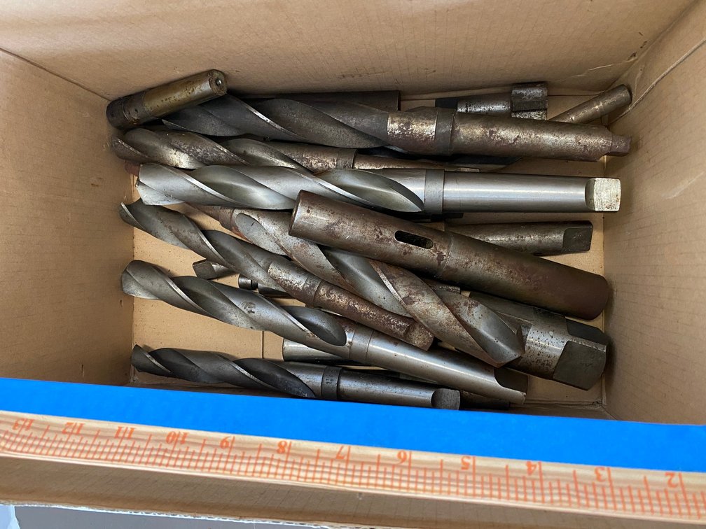 Assortment of Very Large Drill Bits