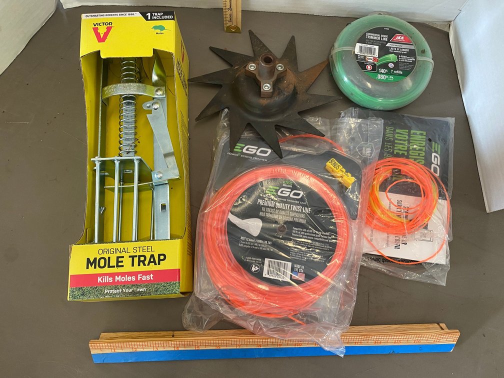 Victor Steel Mole Trap, Partial Weedeater Strings