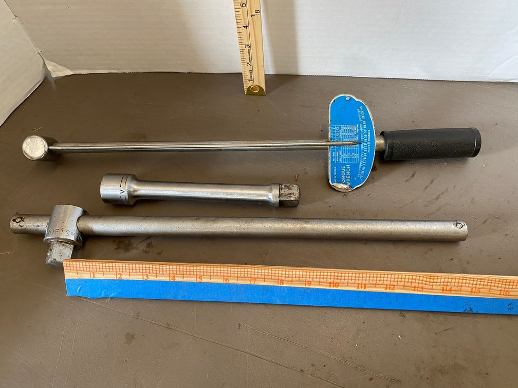 Craftsman 3/4 Drive Extension, Breaker Bar, 1/2 Drive Torque Wrench