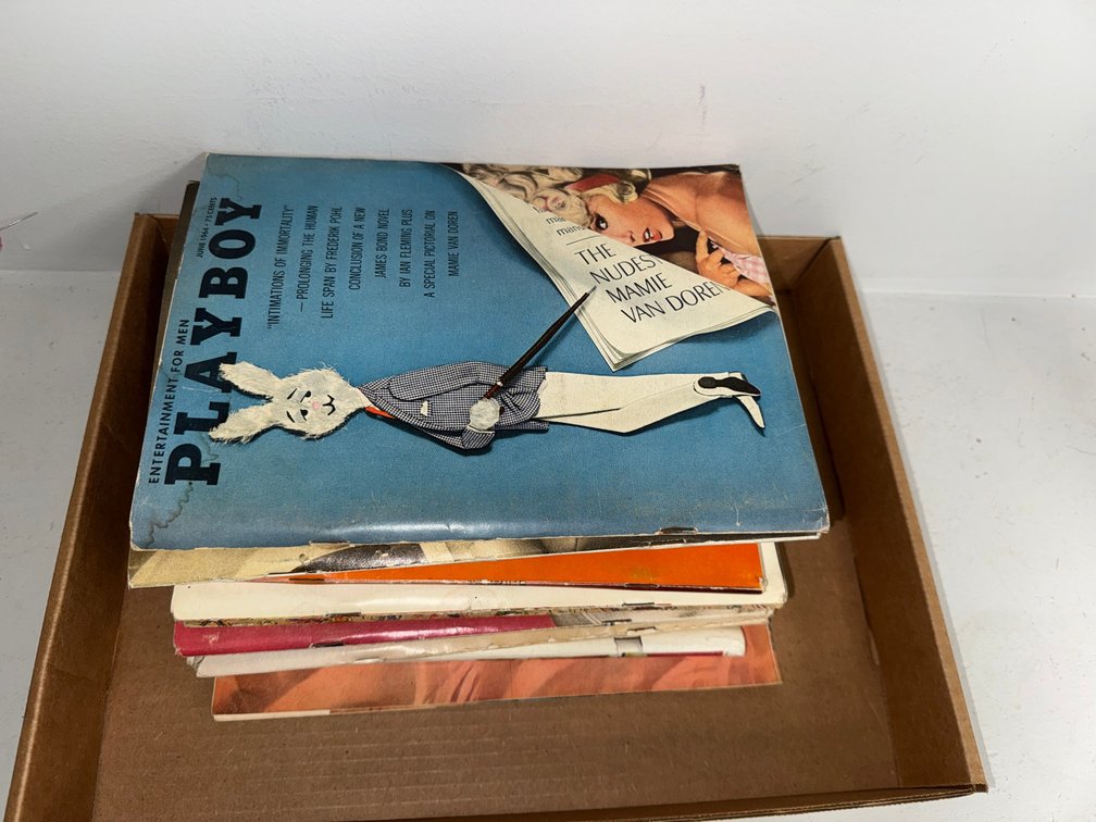 Collection of vintage Playboy magazines