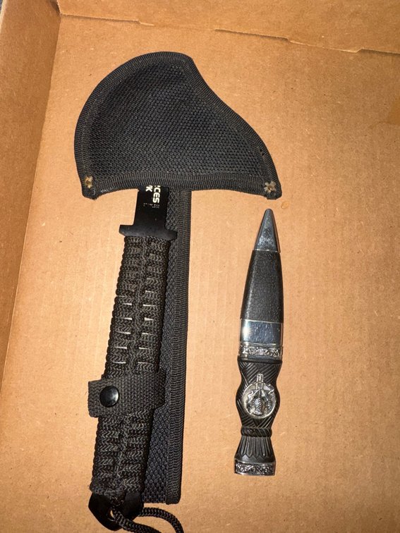 Special Forces Tomahawk set, black dagger