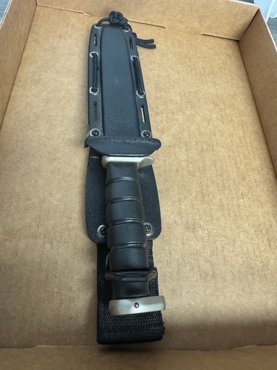 Fixed blade combat or tactical knife