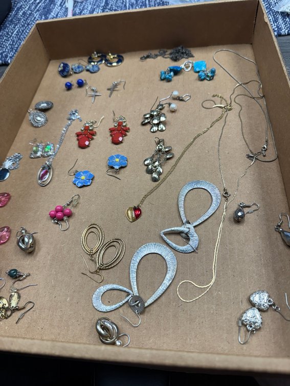 Mix of custom jewelry-earrings and necklaces