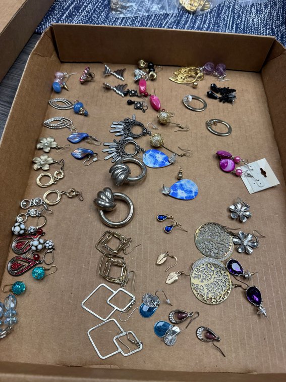 Variety of earrings