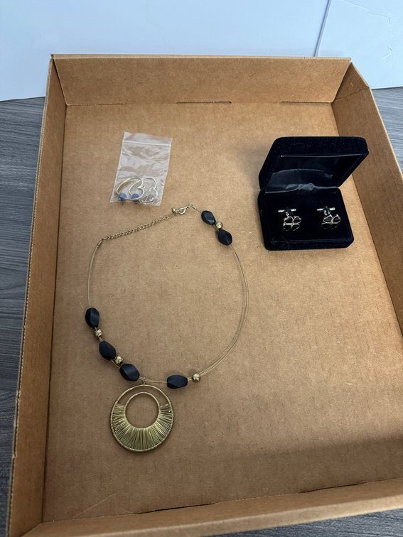 Necklace and earrings
