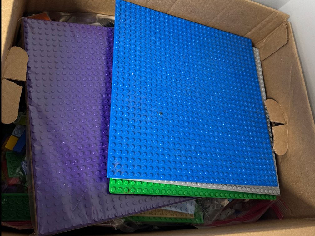 Lego bricks and pieces