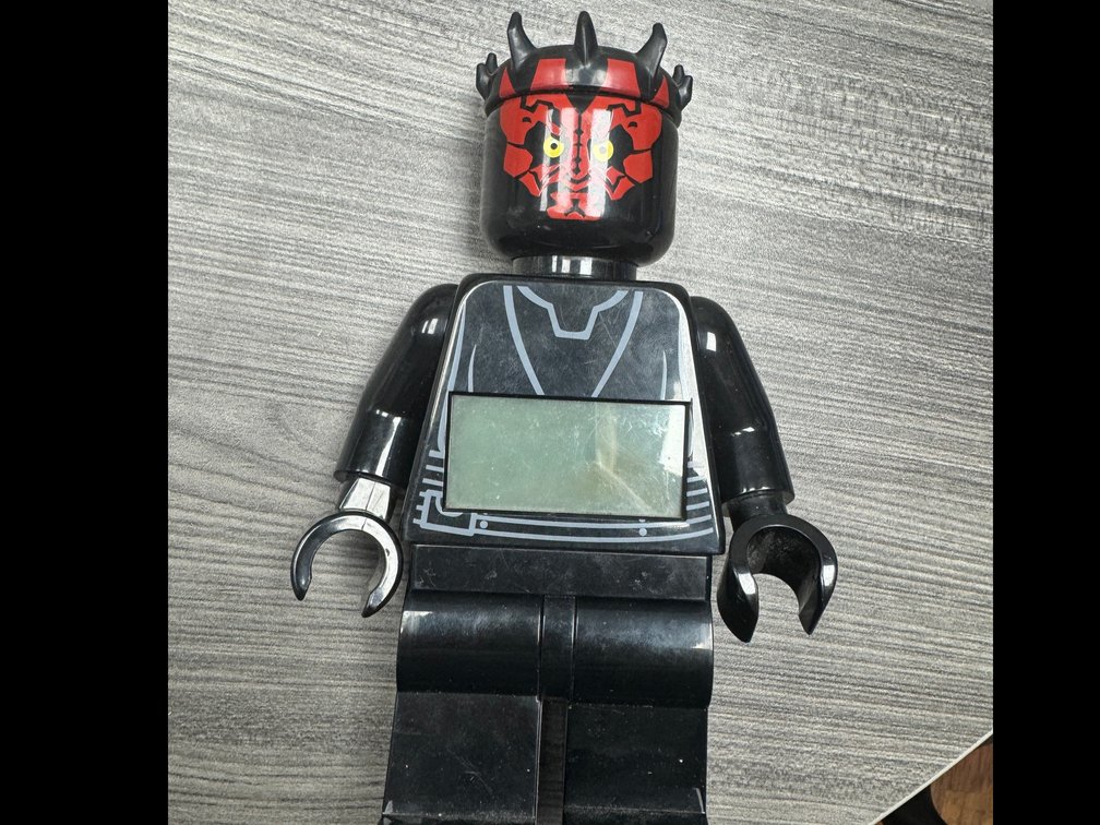 LEGO battery clock