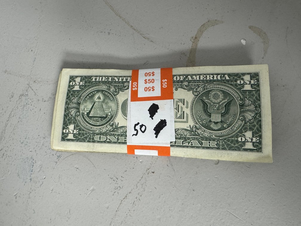 Fifty $1 bills