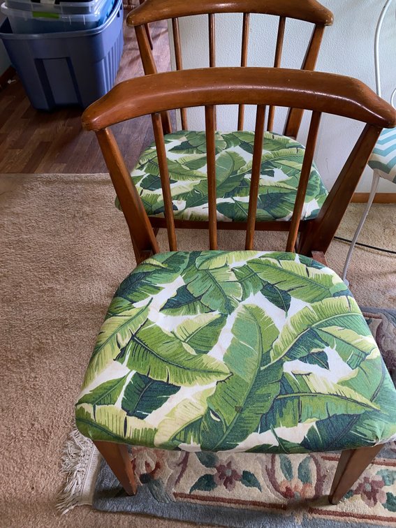 2 Cushion chairs