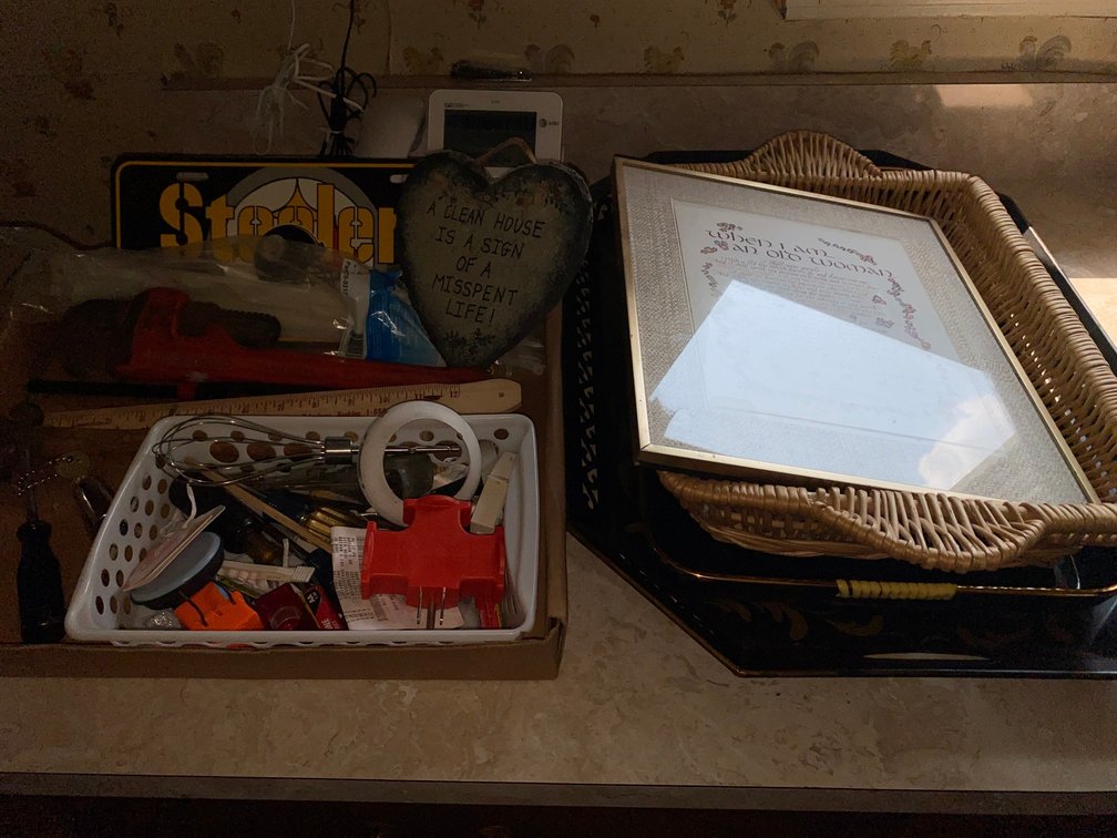 Trays with misc. tools and other items