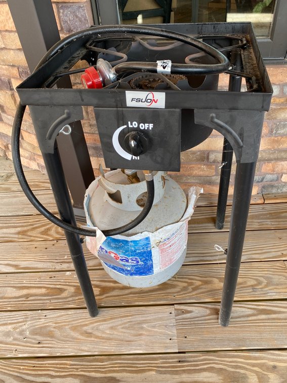 Fsuon propane burner with propane tank
