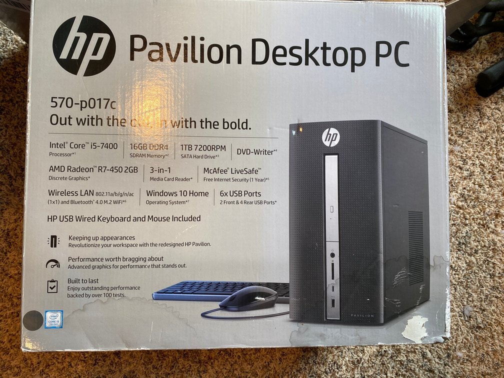 HP Pavilion desktop PC