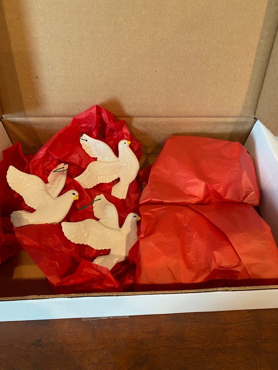 Dove Christmas ornaments