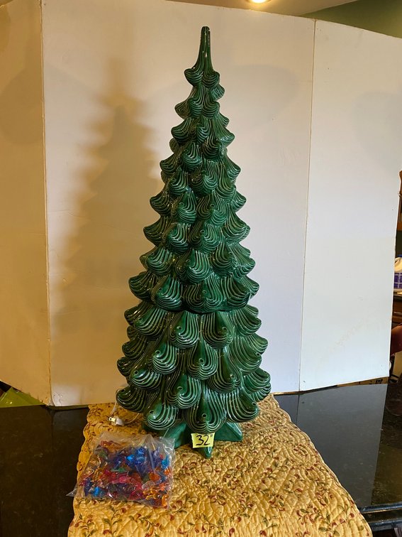 3 Piece ceramic Christmas tree