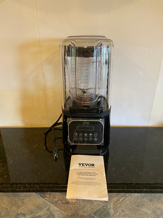 Vevor-Sand/ice mixer with sound insulation cover
