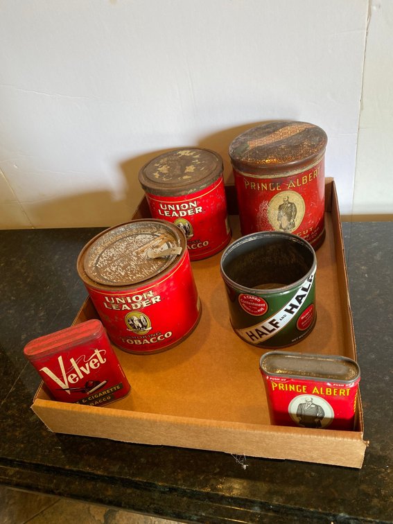 Vintage tobacco tins