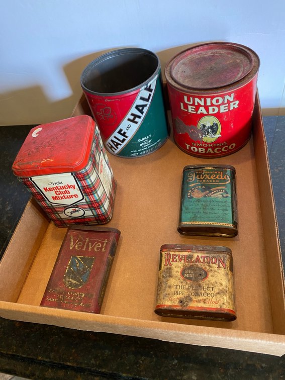 Vintage tobacco tins