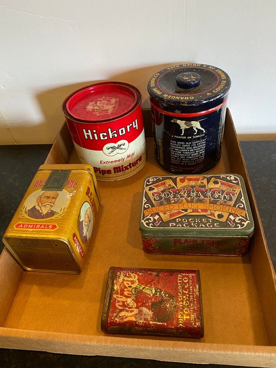 Vintage tobacco tins