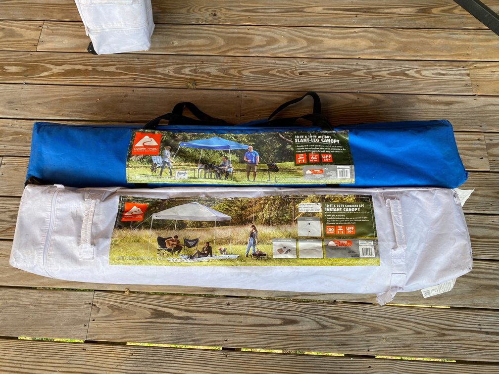 2 Fold out canopies