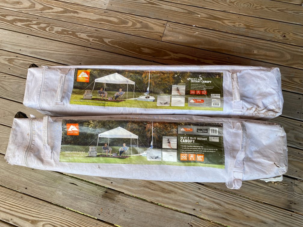 2 Fold out canopies