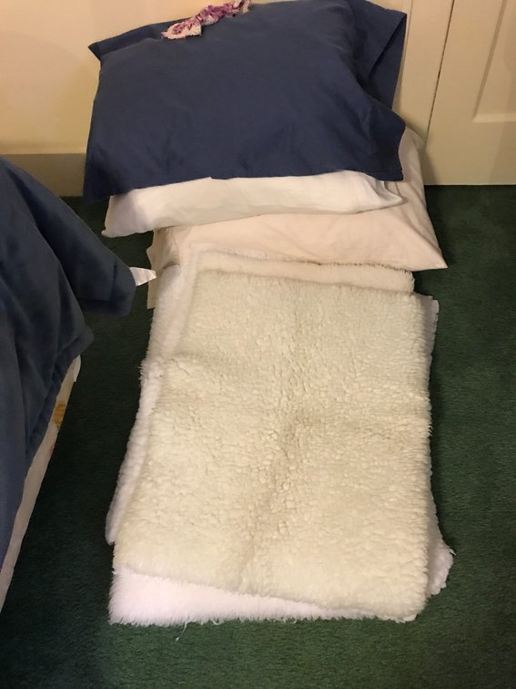 Bathroom rugs and dry goods