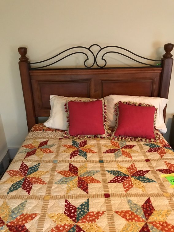Full size bed-quilt not included