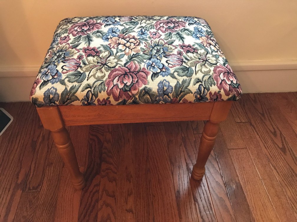 Needlepoint stool