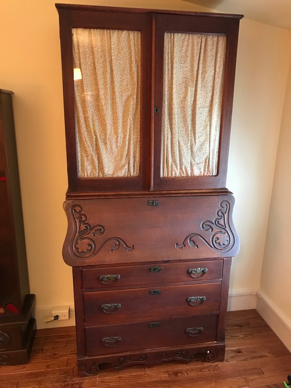 Drop front desk