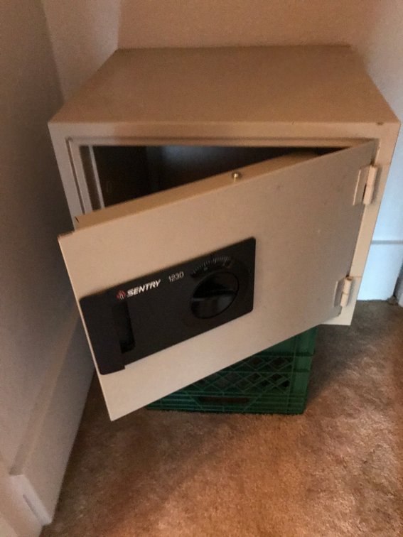 Small safe with combination