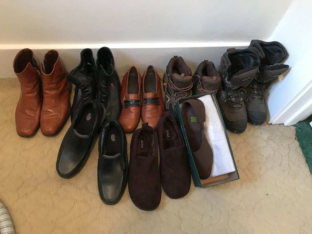 Assortment of shoes-most are size 11