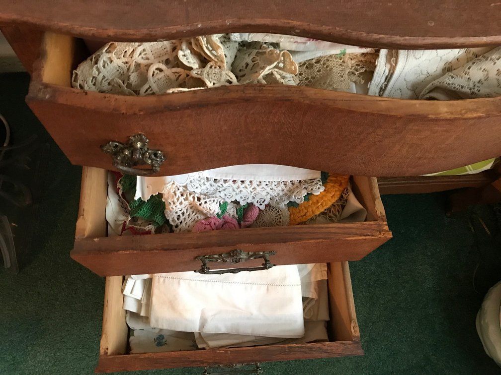 Contents of washstand only-dry goods