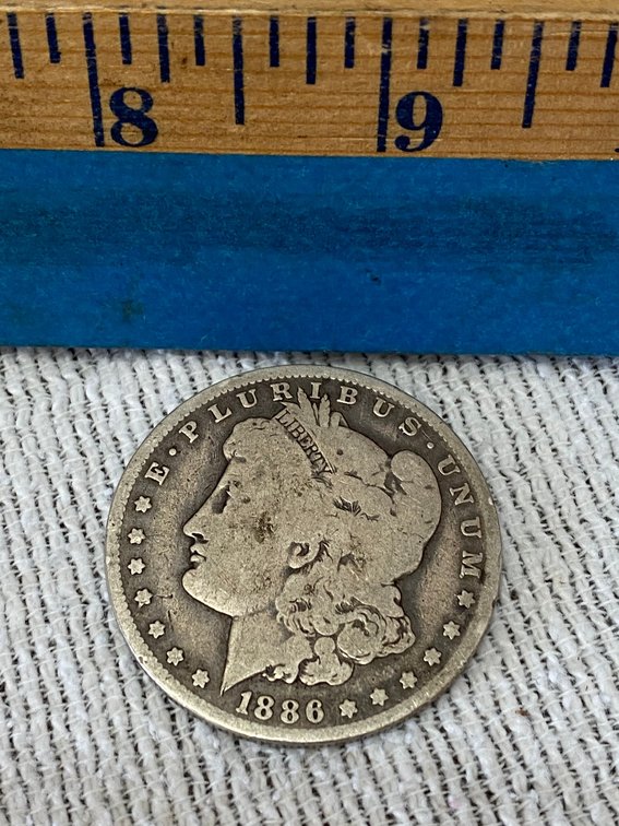1886 O Morgan Silver Dollar