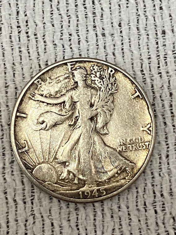 1945 Walking Liberty Half Dollar