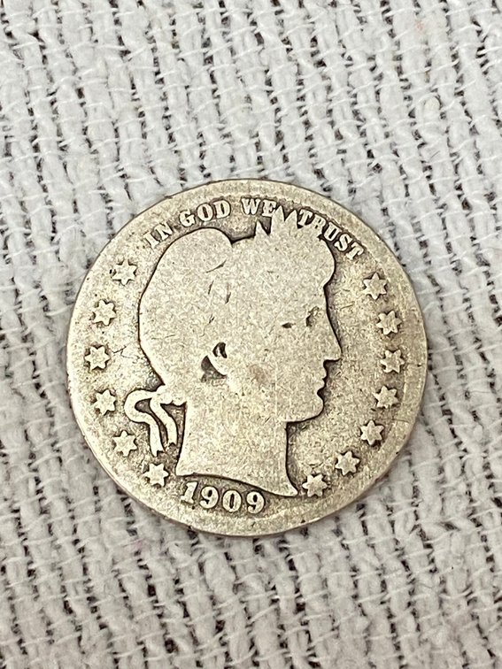 1909 D Barber Quarter