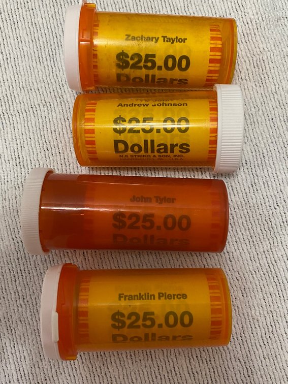 4-Sealed Rolls of Presidential Dollars