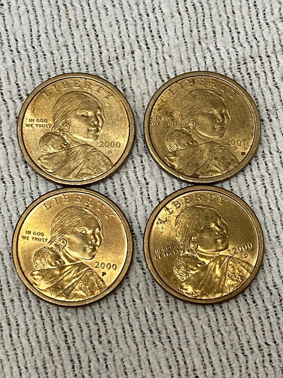 4 Sacagawea Dollars