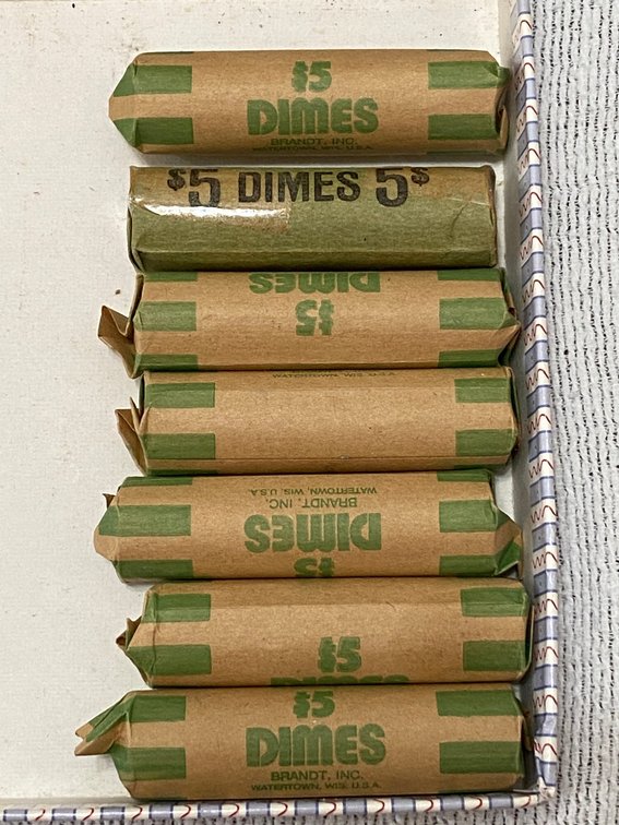 7- Rolls of Dimes