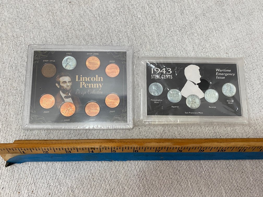War time Emergency Issue 1943 Steel Cent Collection, Lincoln Penny Design Collection