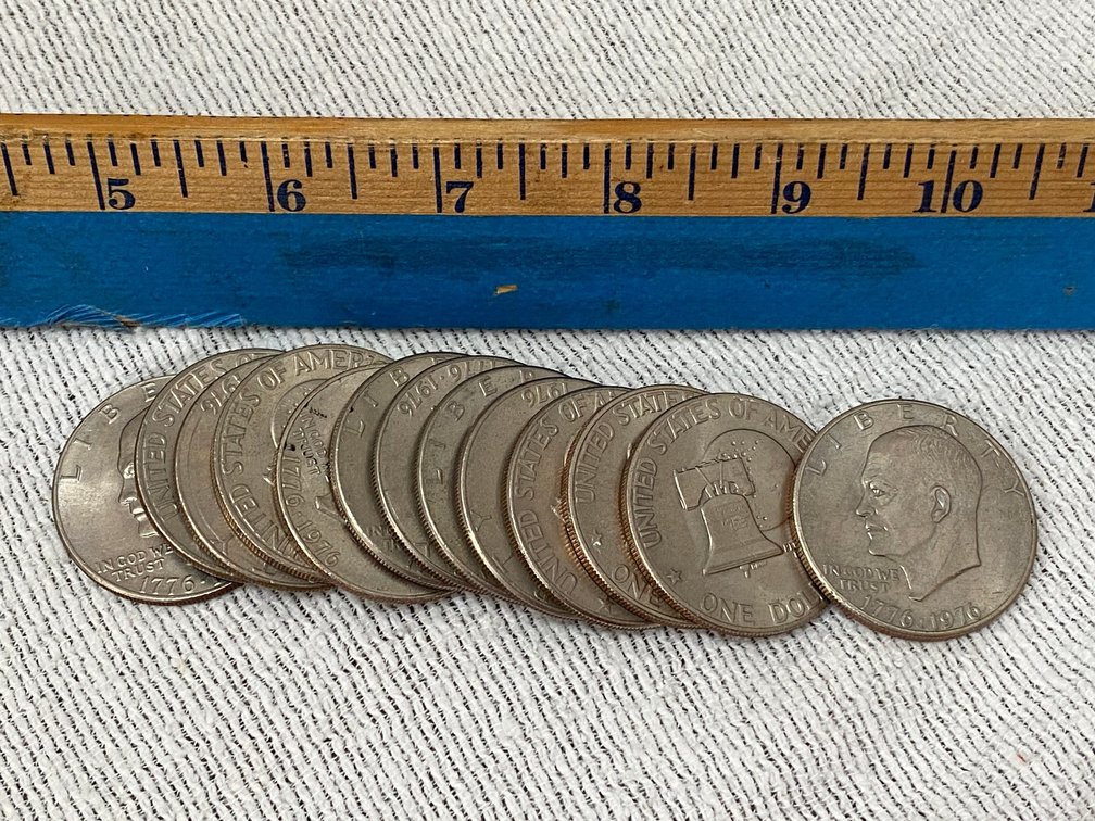 13 Eisenhower Bicentennial Dollars