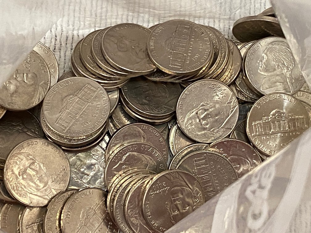95 Nickels Assorted Dates