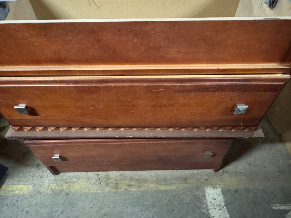 2 Wooden 2 drawer nightstands