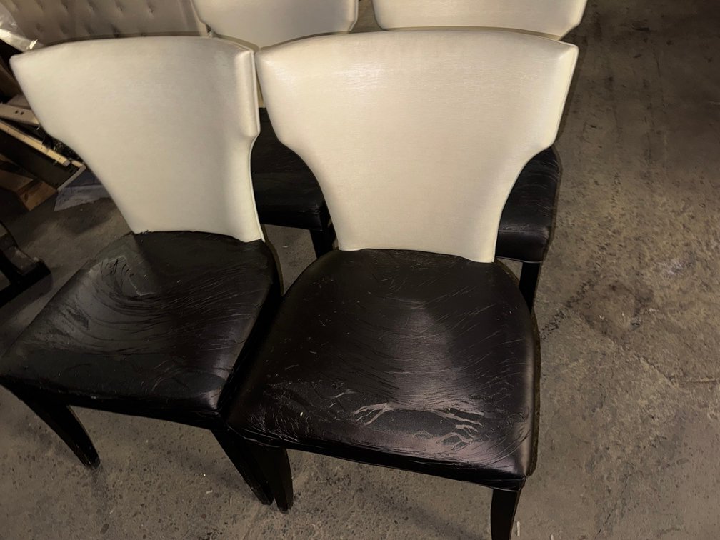 4 Leather chairs